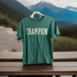 Vintage Y2K kelly green Champion tshirt short slv sz M preppy athleisure